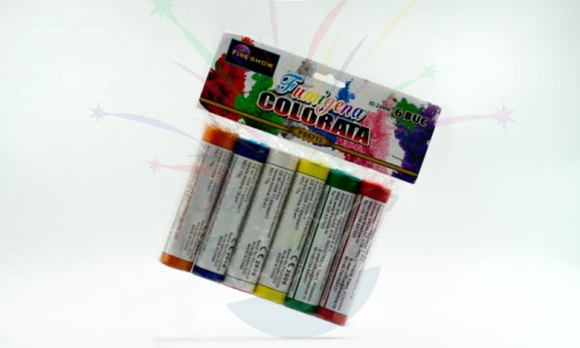 Articole Pirotehnice: Set 6 Fumigene multicolore
